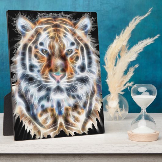 Mijn kat doet de tijger oude energie op. fotoplaat (Zijkant)