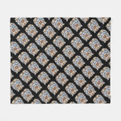 Mijn kat doet tijgerachtige energie omhoog fleece deken (Voorkant (Horizontaal))