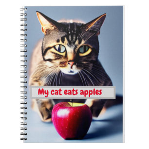 mijn kat eet appels notitieboek