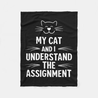 Mijn kat en ik begrijpen het schandaal van de Demo Fleece Deken