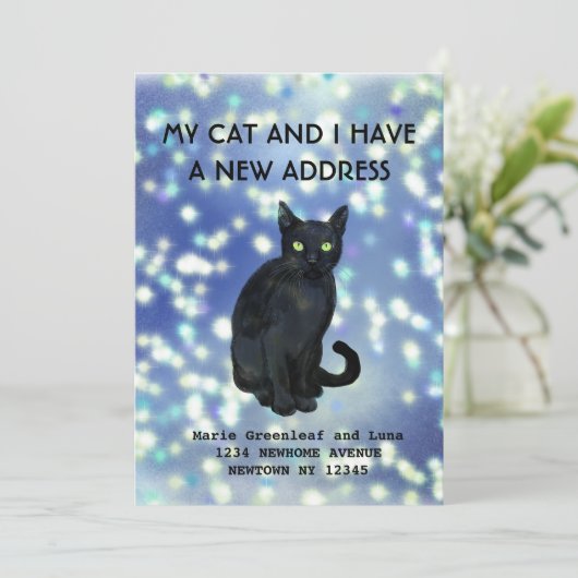 Mijn kat en ik hebben een mededeling aankondiging (Staand voorkant)