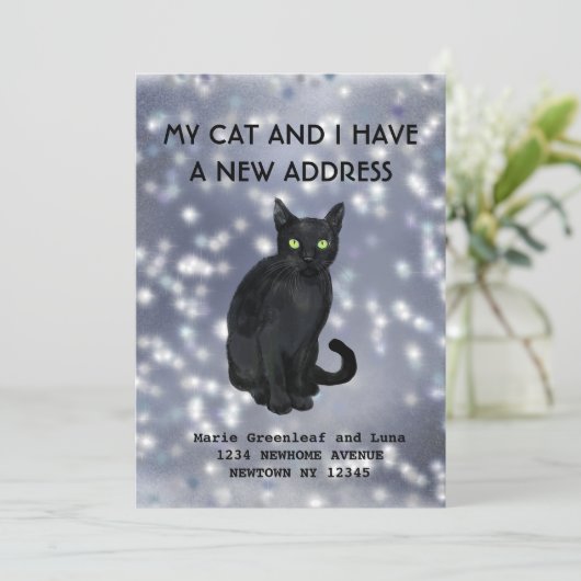 Mijn kat en ik hebben een mededeling aankondiging (Staand voorkant)