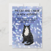 Mijn kat en ik hebben een mededeling verhuisd aankondiging (Voorkant)