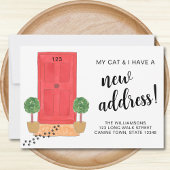 Mijn kat en ik hebben een nieuw adres aankondiging