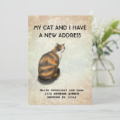 Mijn kat en ik zijn verhuisd Aankondiging (Staand voorkant)