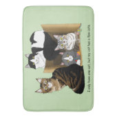 Mijn kat heeft katten badmat (Voorkant Verticaal)