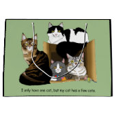 Mijn kat heeft katten groot cadeauzakje (Voorkant)