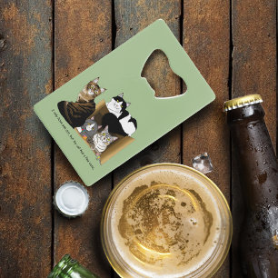 Mijn kat heeft katten kredietkaart flessenopener