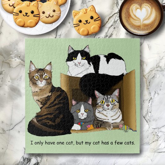 Mijn kat heeft katten legpuzzel