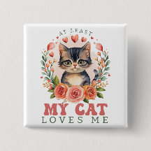 Mijn kat houdt tenminste van me Valentijns