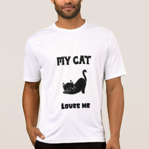 Mijn kat houdt van me t-shirt