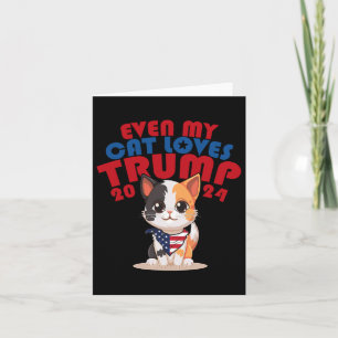 Mijn kat houdt van Trump 2024 2 Kaart