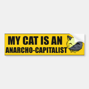 Mijn kat is een anarcho-kapitalist bumpersticker