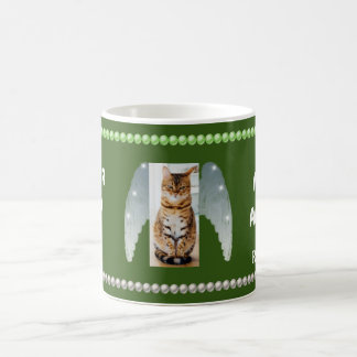 Mijn kat is een Angel Photo Collage & White Pearls Koffiemok