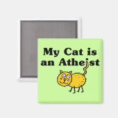 Mijn kat is een atheïst magneet (Voorkant / Achterkant)