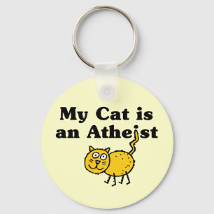 Mijn kat is een atheïst sleutelhanger
