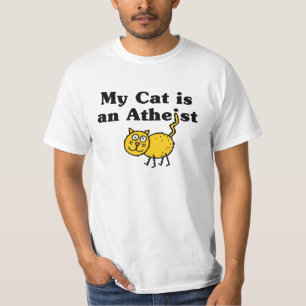 Mijn kat is een atheïst t-shirt