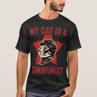 Mijn kat is een communistische grappige kat Lover T-shirt