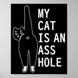 Mijn kat is een grappig katachtig huisdier Hallowe Poster