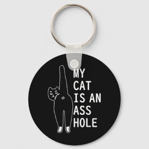 Mijn kat is een grappig katachtig huisdier Hallowe Sleutelhanger