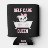 Mijn kat is een zelfverzorgende koningin-Koelbox Blikjeskoeler (Achterkant)