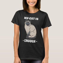 Mijn kat is genoeg Introvert kattenliefhebber T-shirt