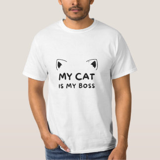Mijn Kat is Mijn Baas - Grappig Kat Liefhebber T-S T-shirt