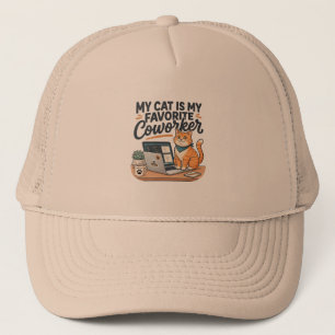 Mijn kat is mijn favoriete collega trucker pet