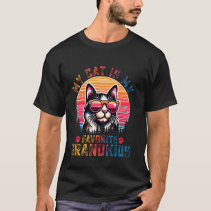 Mijn kat is mijn favoriete kleinkinderen Grappige T-shirt