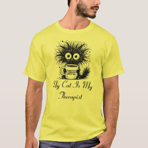 Mijn kat is mijn therapeut. t-shirt
