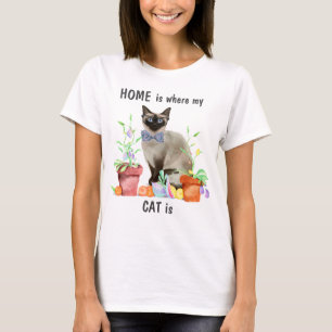 Mijn kat is Mijn thuis T-shirt