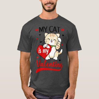 Mijn kat is mijn Valentijn 2 T-shirt