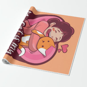 Mijn kat is mijn Valentijn cadeau, kat Kitten Love Cadeaupapier