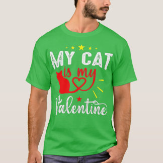 Mijn kat is mijn Valentijn Kitten Lover Heart Boy T-shirt