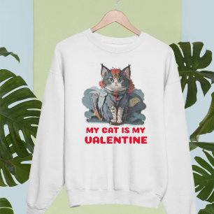 MIJN KAT IS MIJN VALENTIJN. TEGEN VALENTIJN T-SHIRT
