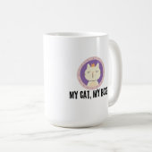 Mijn kat, mijn baas koffiemok (Voorkant rechts)