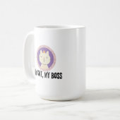 Mijn kat, mijn baas koffiemok (Voorkant links)