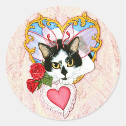 Mijn katachtige Valentijn kat Sticker (Voorkant)