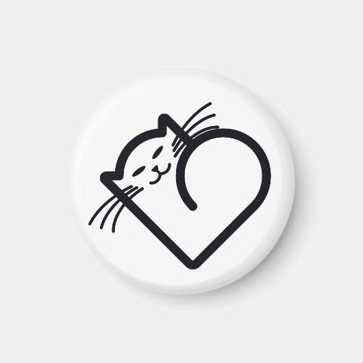 Mijn kattenhart magneet (Voorkant)