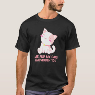 Mijn kattenmond je kat mam Humor kat pap vrienden T-shirt