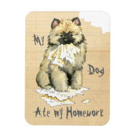 Mijn Keeshond Ate Mijn Homework Magneet