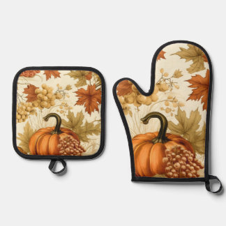 Mijn kern Essentials Oprechte Cottage Ovenwant & Pannenlap Set
