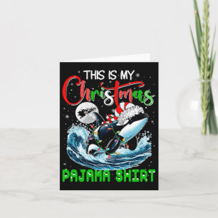 Mijn Kerst Pyjama Kerstman Orka Zee Dierenliefhebb Kaart