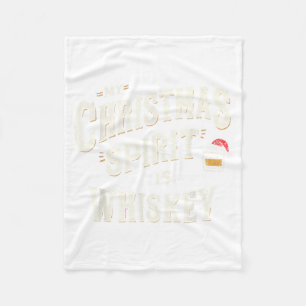 Mijn kerst Srit is whiskey Funny Xmas Whisky Dri Fleece Deken