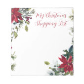 Mijn kerstboodschappenlijst notitieblok (Voorkant)