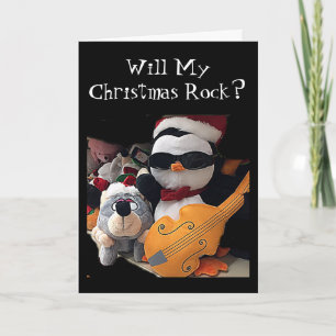 MIJN KERSTFEest ZAL ROCK "ALleen als jij daarbij b Feestdagen Kaart