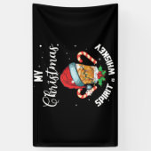 Mijn kerstgeest Drink helemaal. Spandoek (Verticaal)