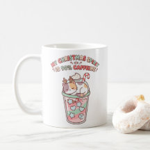Mijn kerstgeest is 90% cafeïne Kawaii Kat