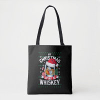 Mijn kerstgeest is whiskey lelijke trui Kerstmis P