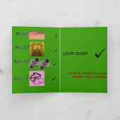 Mijn kerstlijst feestdagen kaart (Binnen)